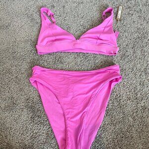 SKIMS Pink Bikini Set - Neon Orchid